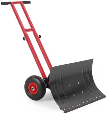 GarveeTech 29x16.5 in Snow Shovel with 7-Position Angled Blade