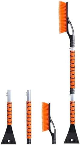 EcoNour 43" Ice Scrapers for Car Windshield | 3 Parts Detachable Snow Brush