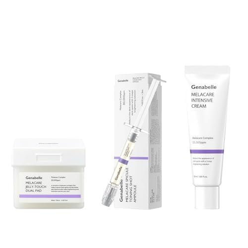Genabelle Melacare Intensive Full Set - Melacare Intensive Cream (1.69 fl oz) & Spicule Toning Shot Ampoule (0.03 fl oz* 3ea) & Jelly Touch Dual Pad (4.05 fl oz)