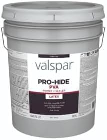 Valspar 91112 White Pro-Hide Interior Latex PVA Primer & Sealer, 5 Gallon