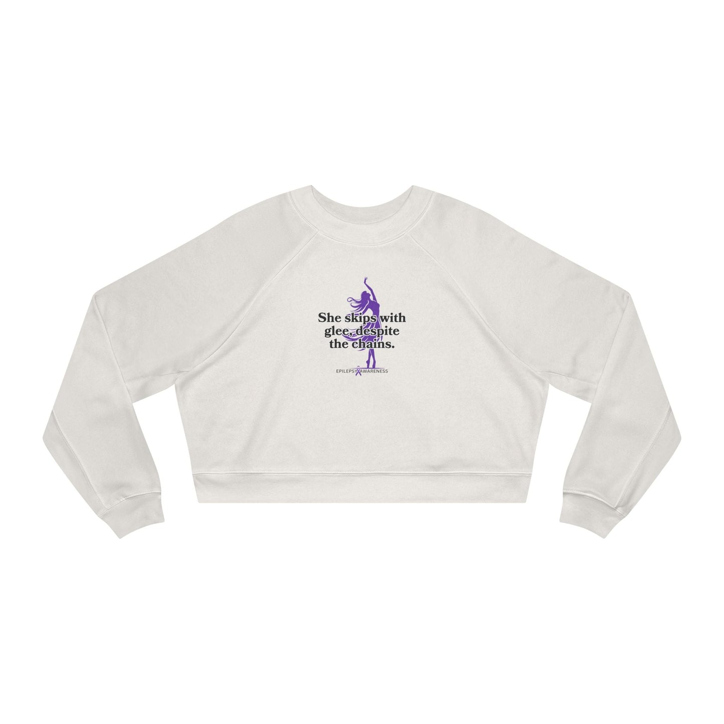 She Skips with Glee Women's Cropped Fleece Pullover