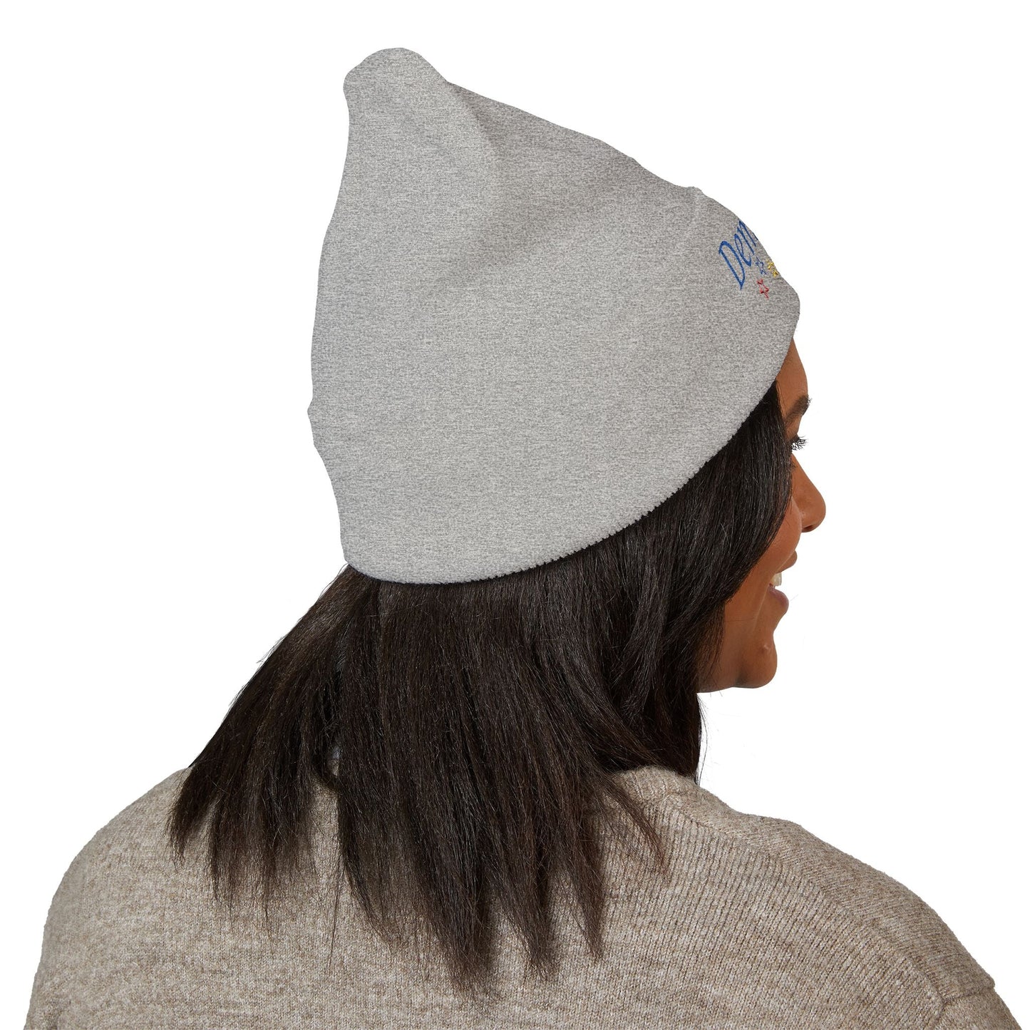 Democrazy Cuffed Beanie – Political Satire Knit Hat