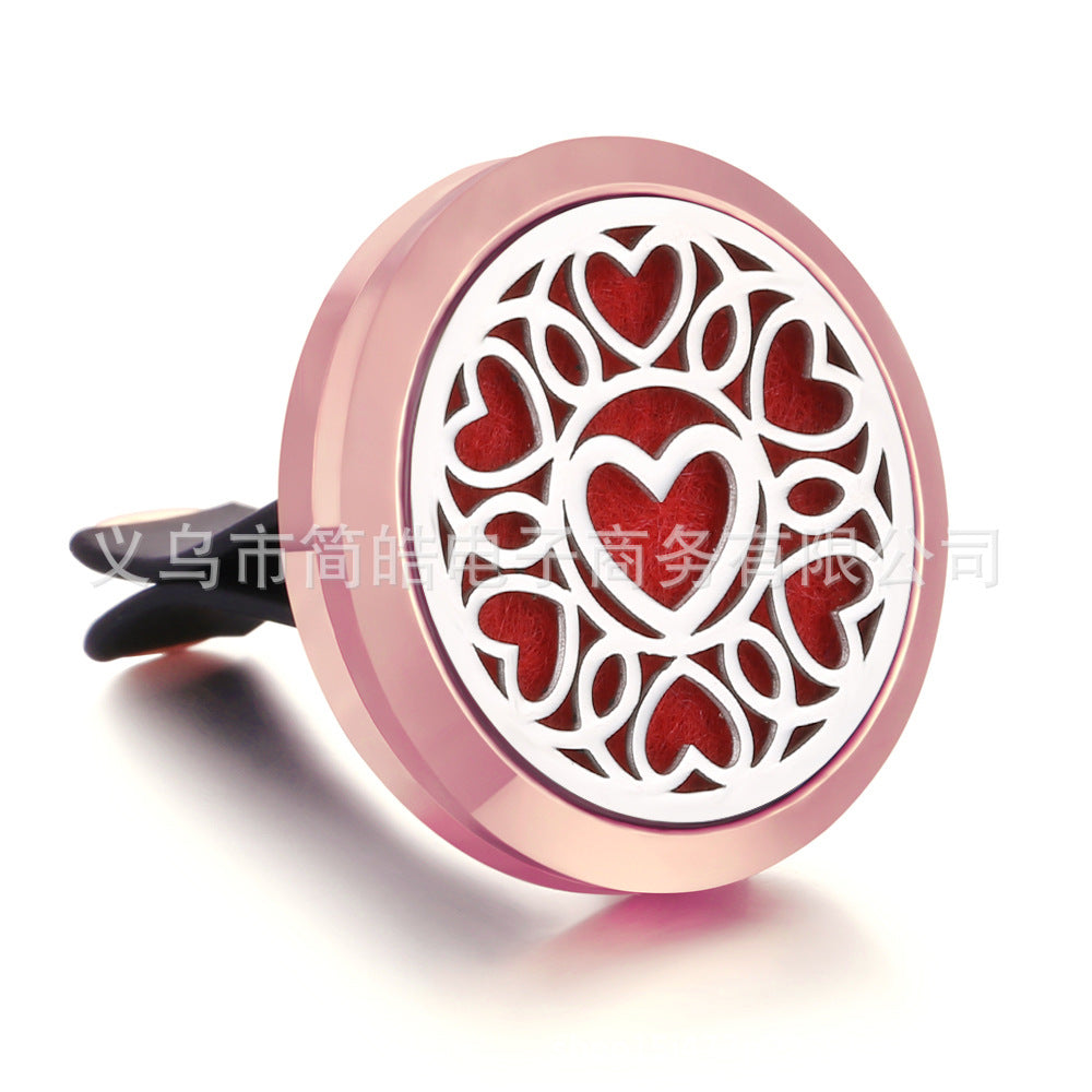 Rose Gold Car Air Freshener Clip with Decorative Box