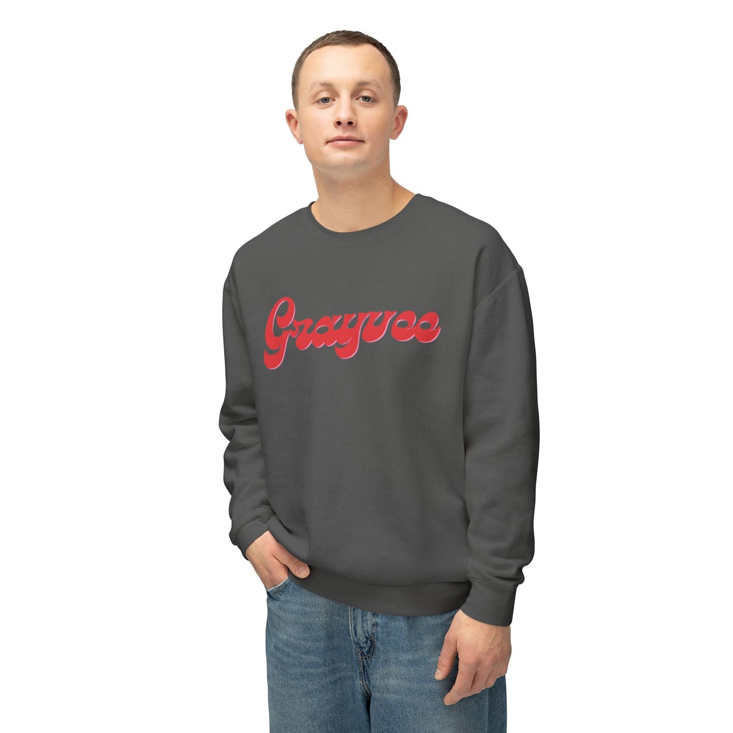 Unisex Lightweight Crewneck Sweatshirt "Grayvee"