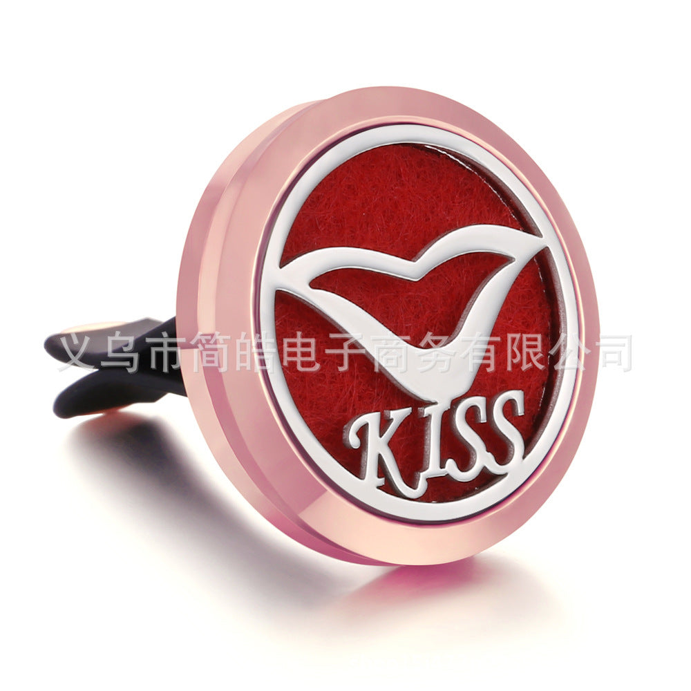 Rose Gold Car Air Freshener Clip with Decorative Box