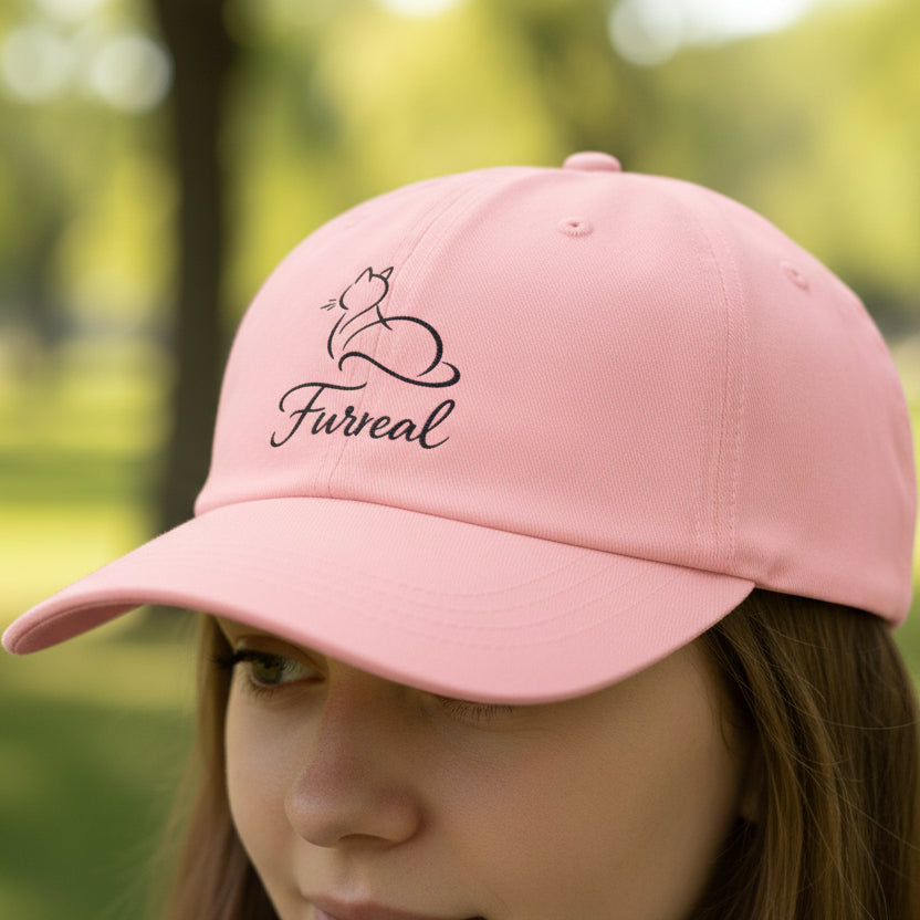 Furreal Dad Hat – Minimal Cat Lover Baseball Cap