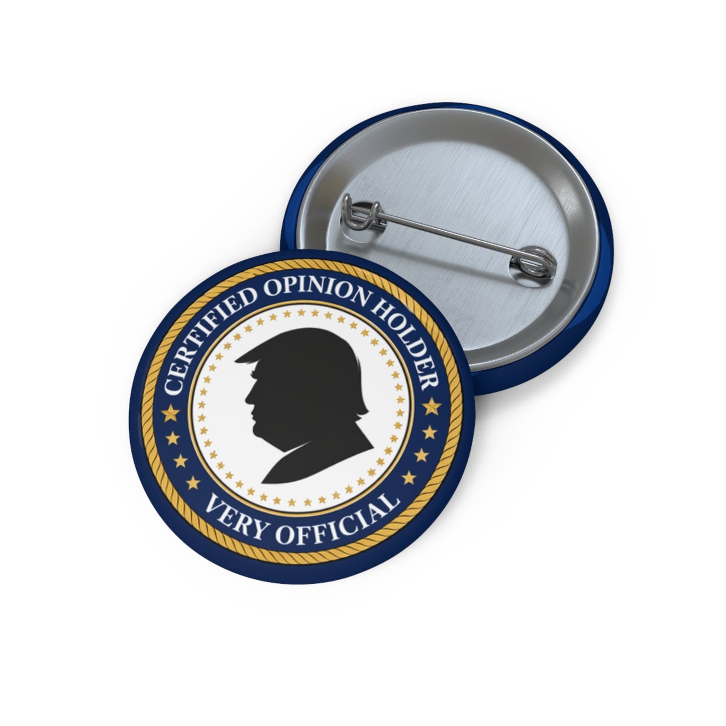 Certified Opinion Holder Pinback Button