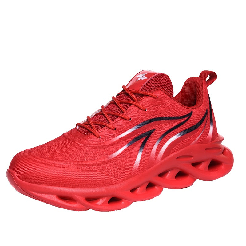 Sports casual running increase white shoes