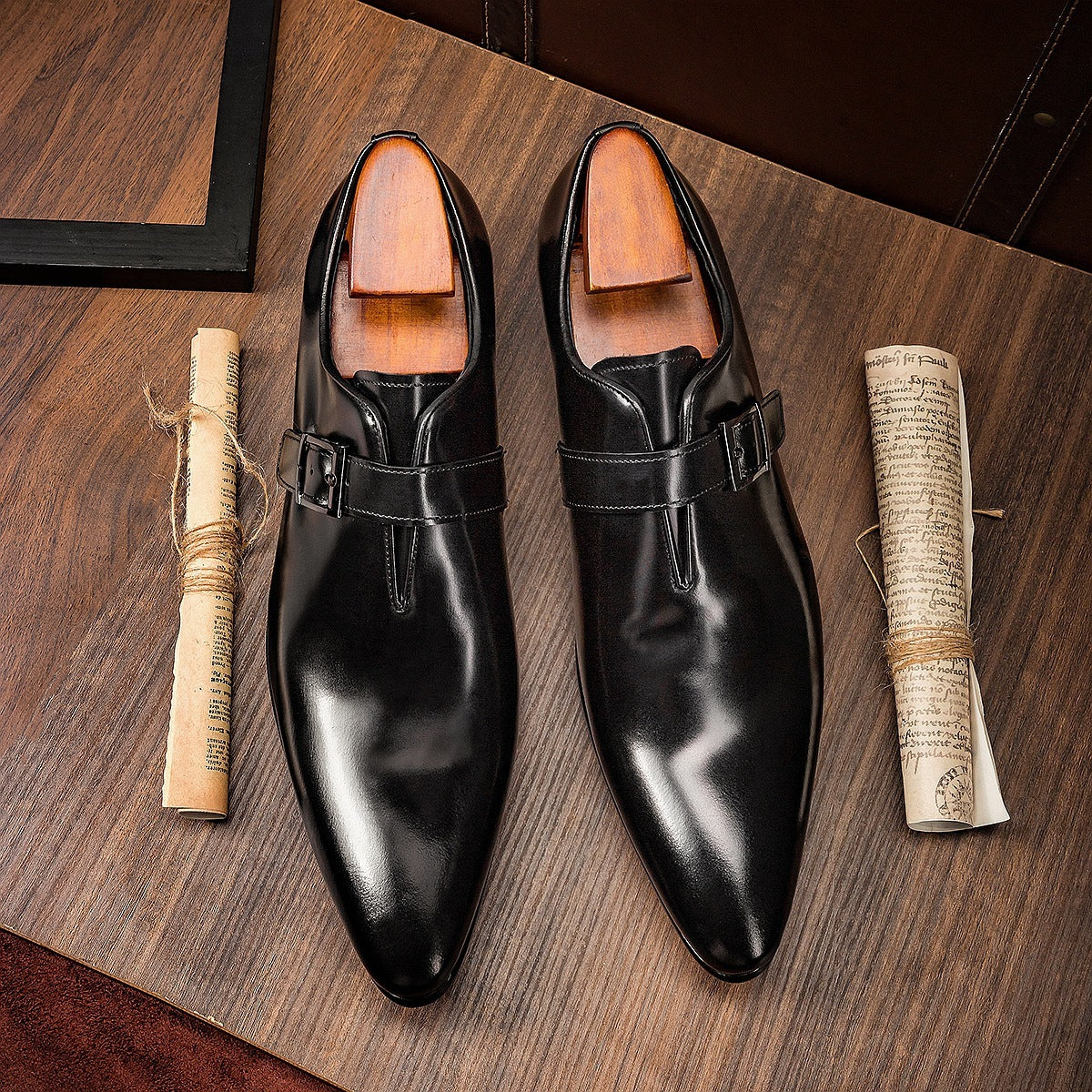 Men's Leather Penny Business Casual Shoes