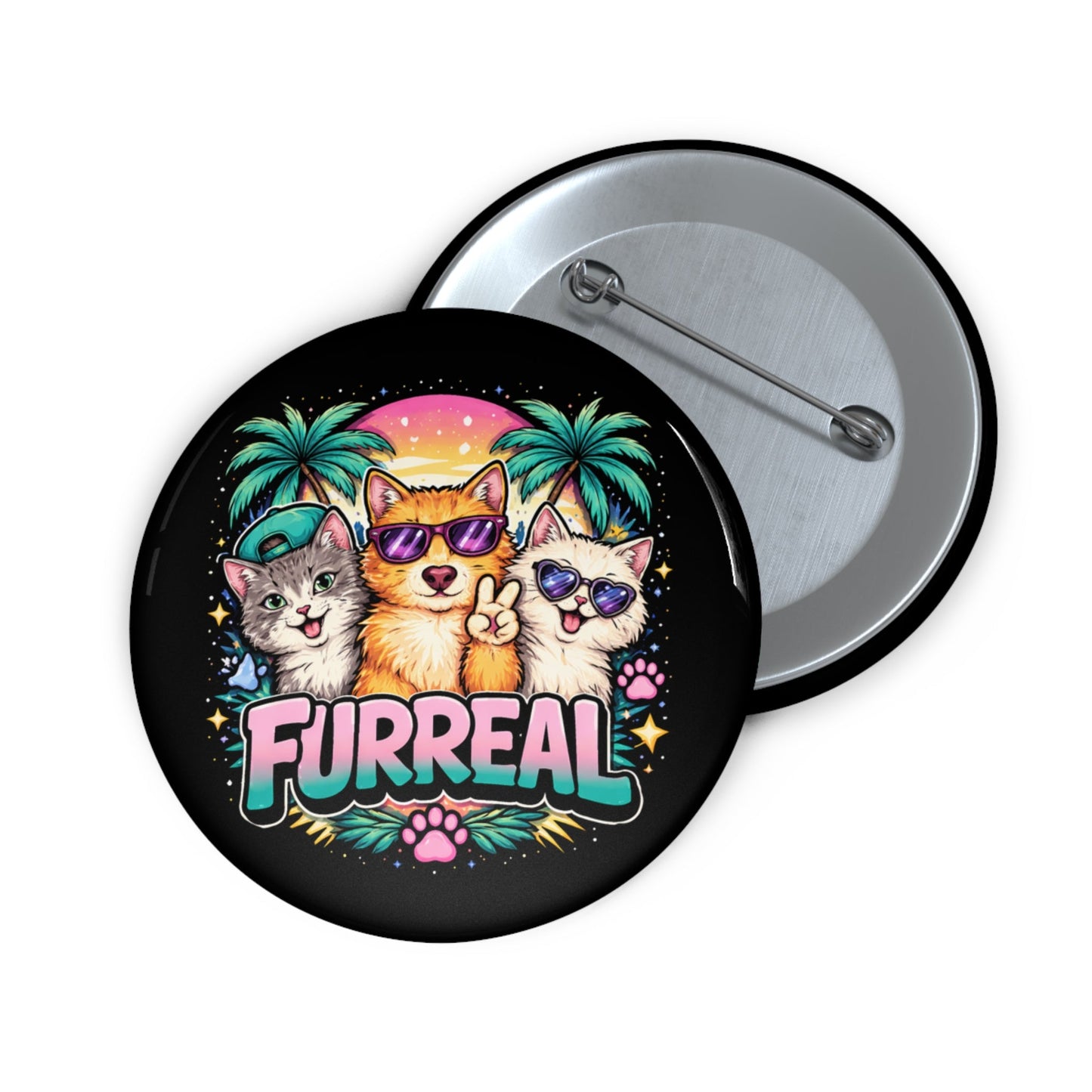 Furreal Pinback Button