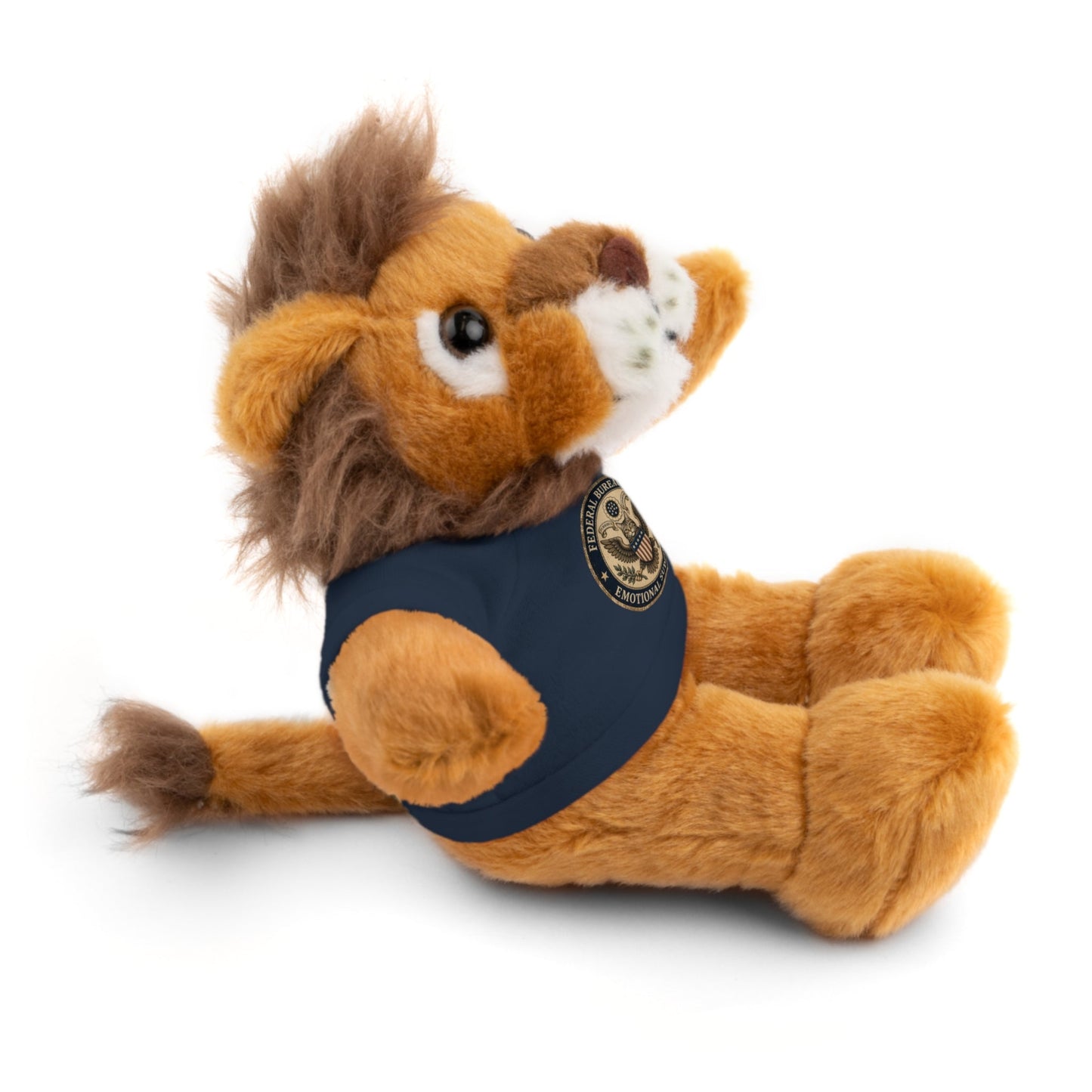 Emotional Support Cats Plush Toy with T-Shirt (Jaguar or Lion)