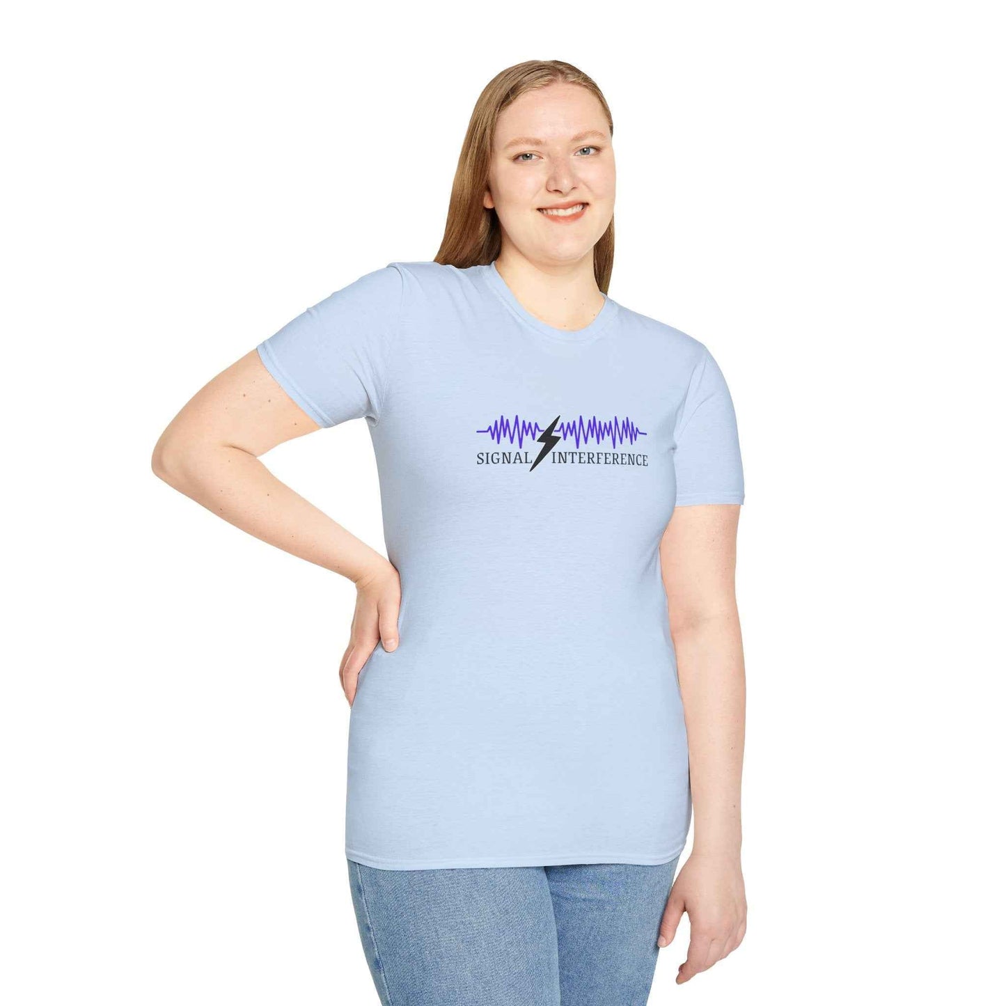 Signal Interference Tee — Quiet Static, Visible Spark