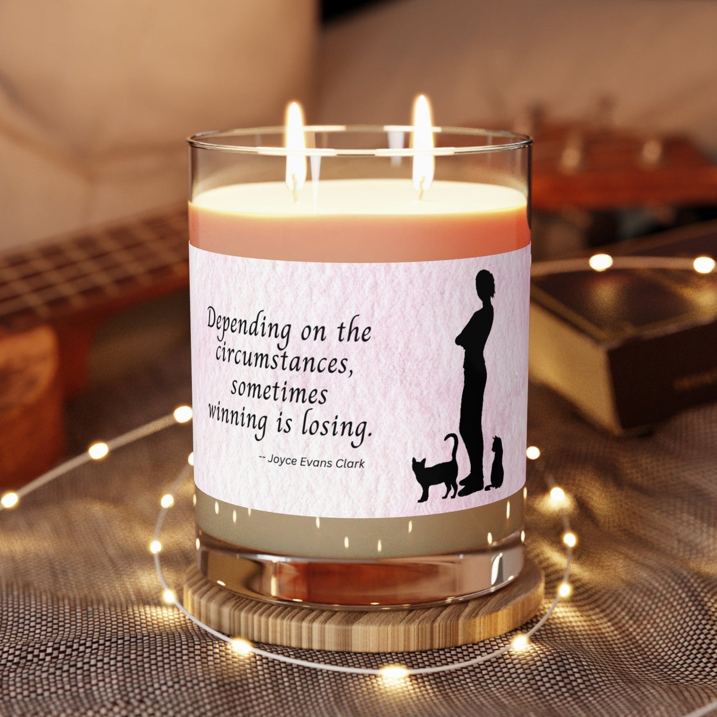 Winning Is Losing Candle | Reflective Quote Soy Candle