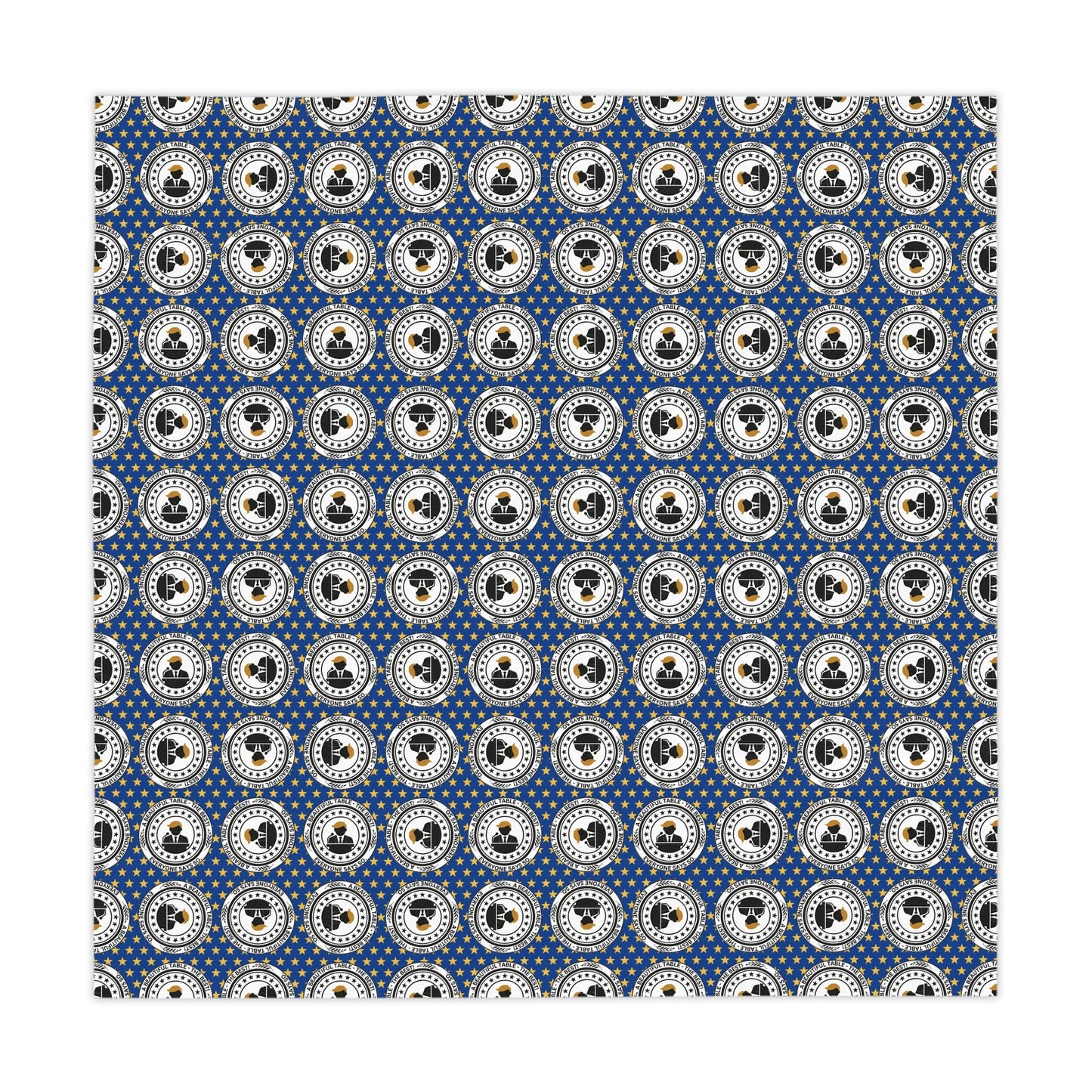 A Beautiful Table Tablecloth – Faux Official Parody Seal Design