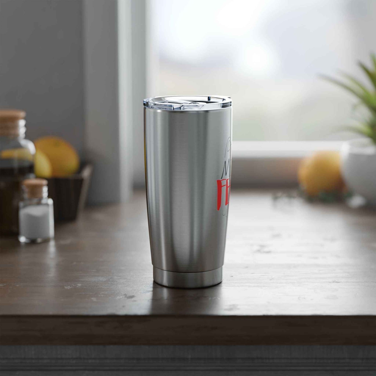 Mildly Feral 20oz Tumbler — Functioning, With Notes
