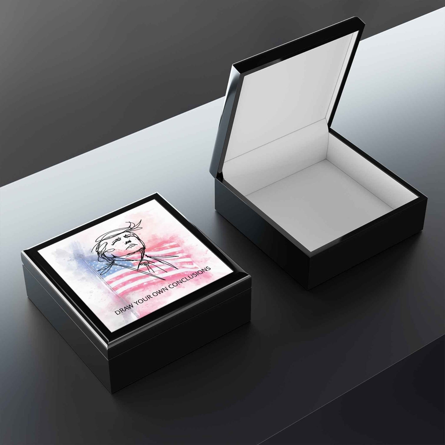 Draw Your Own Conclusions — Black Keepsake Box