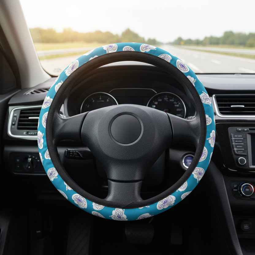 Neuro Brain Pattern Steering Wheel Cover | Soft Grip, Bold Drive Upgrade
