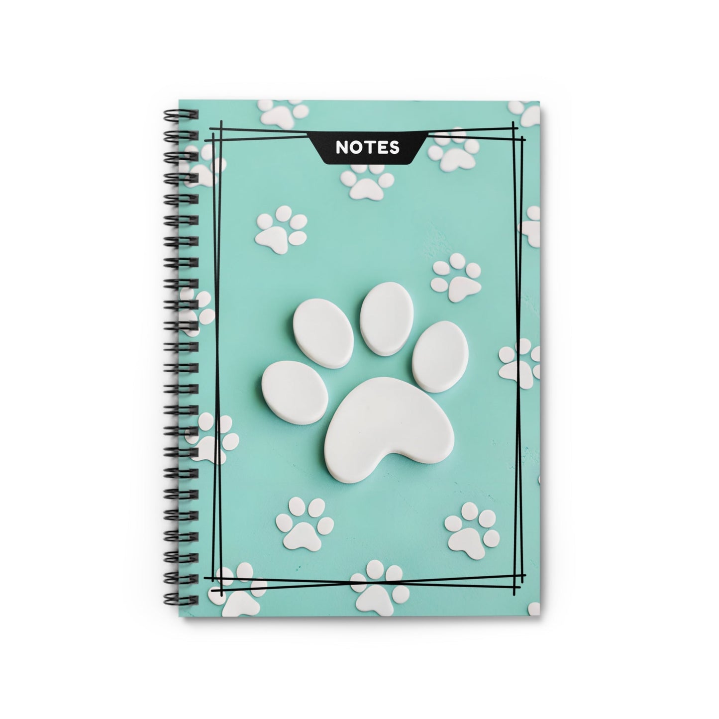 3D Cat Paw Spiral Bound Notebook Students or Cat Lovers