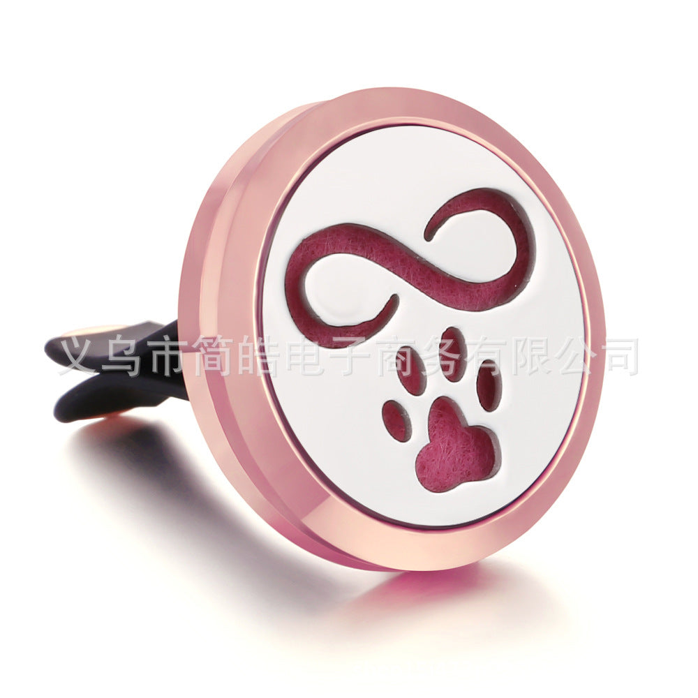 Rose Gold Car Air Freshener Clip with Decorative Box