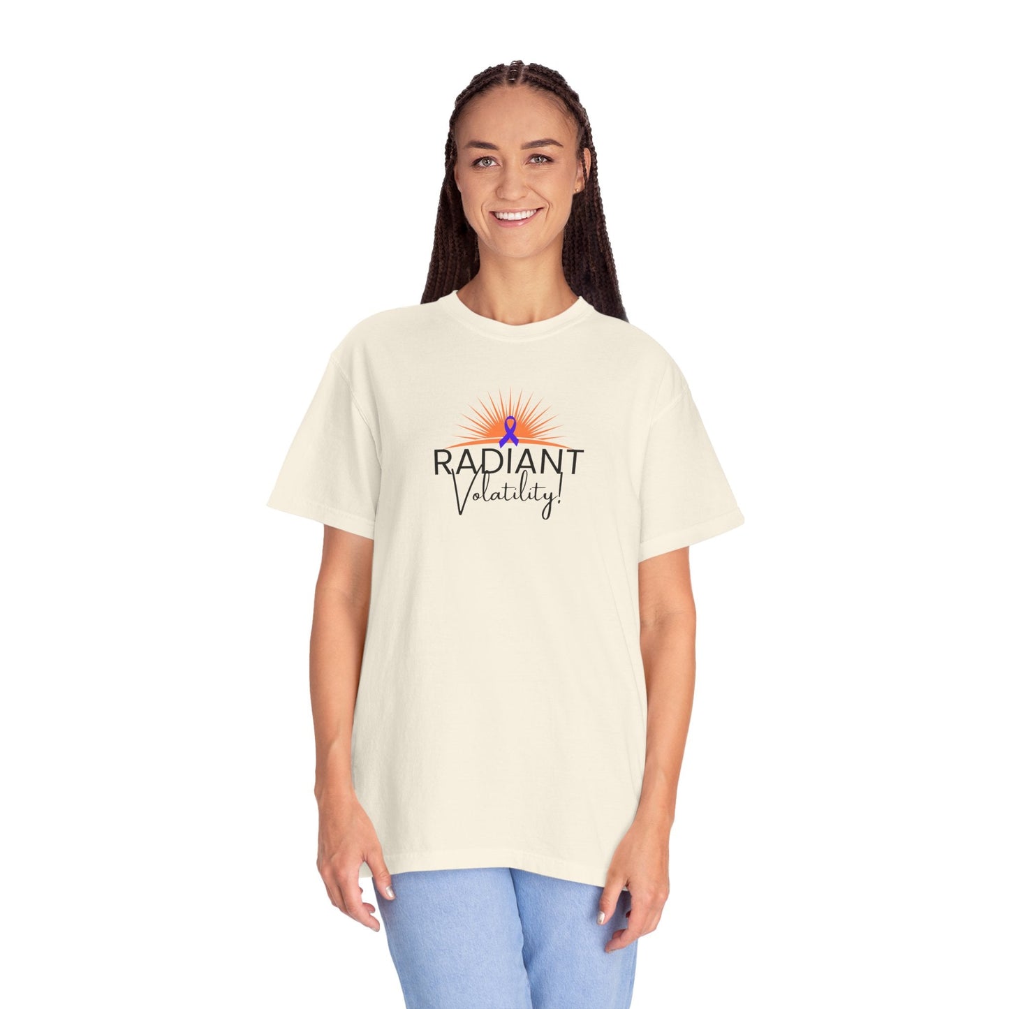 Radiant Volatility Unisex T-Shirt – Epilepsy Awareness Purple Ribbon Tee