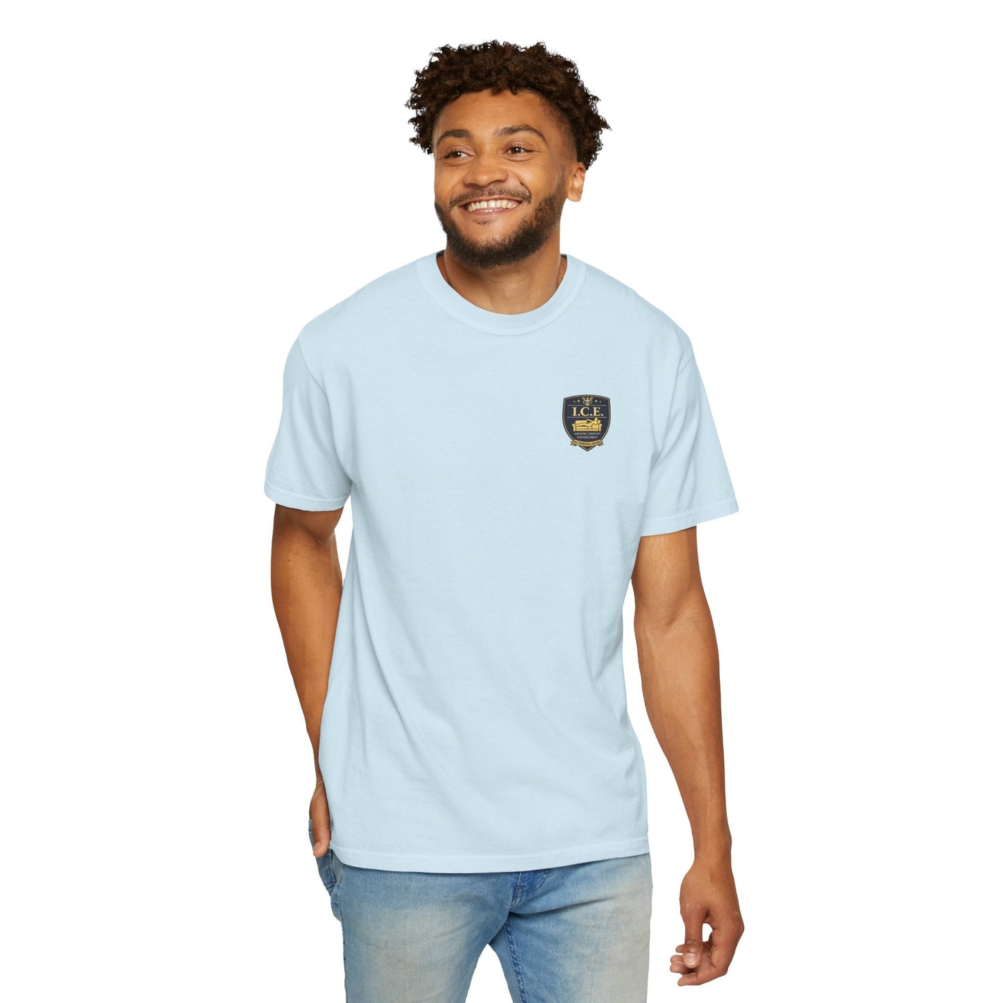 I.C.E. Badge T-Shirt | Institute of Cozy Excellence Parody Tee