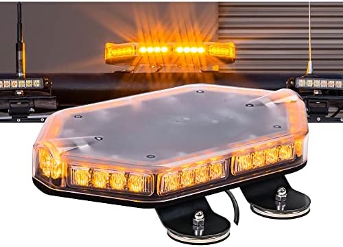LAMPHUS NanoFlare 12 Inch 40W Amber LED Strobe Light Bar For Truck Vehicle