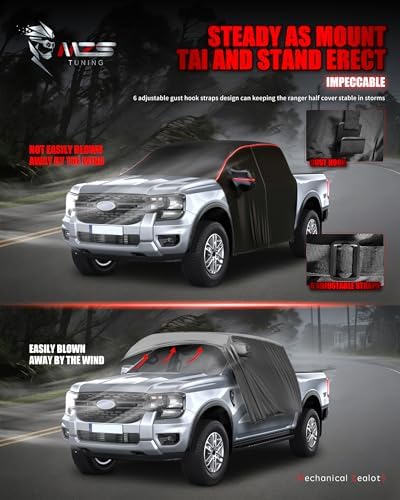 MZS 600D Waterproof Outdoor Truck Cab Cover for Maverick/Ranger 2019-2026