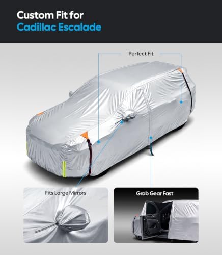 Wigoo Cadillac Escalade Car Cover 2021-2026, Waterproof All Weather