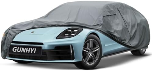 GUNHYI Premium Car Cover Custom Fit Porsche Panamera, 16 Layers Heavy Duty Car Cover Waterproof All Weather with Zipper Door for Sun Rain Snow Dust Uv Protection