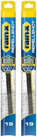 Rain-X 810361 Repellency Water Repellent Wiper Blades, 19" Windshield Wipers (Pack of 2), All Weather Streak-Free for Enhanced Visibility w/Water Repellency Formula [Amazon Exclusive]