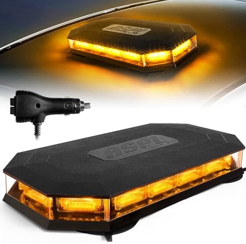 ASPL 16.5 Inch Roof Top Beacon Warning Strobe Light for Trucks Amber