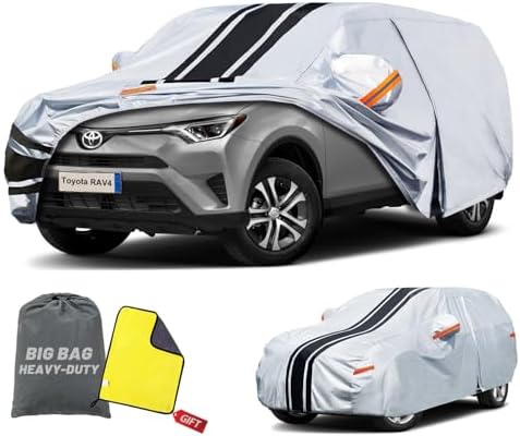 SUV Car Cover Custom Fit for Honda CRV (1995-2026), Toyota RAV4 (1996-2026)