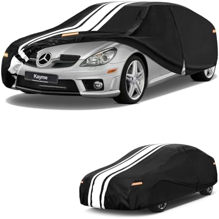 Kayme Heavy Duty Car Cover Custom Fit for Mercedes-Benz SLK/SLC Class