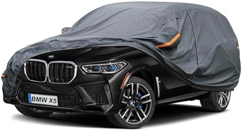 GUNHYI Premium Car Cover Custom Fit BMW X5 (2007-2026), 16 Layers Heavy Duty Car Cover Waterproof All Weather with Zipper Door for Sun Rain Snow Dust Uv Protection