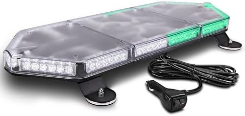 LAMPHUS NanoFlare 26 Inch 80W Green White LED Strobe Light Bar For Trucks
