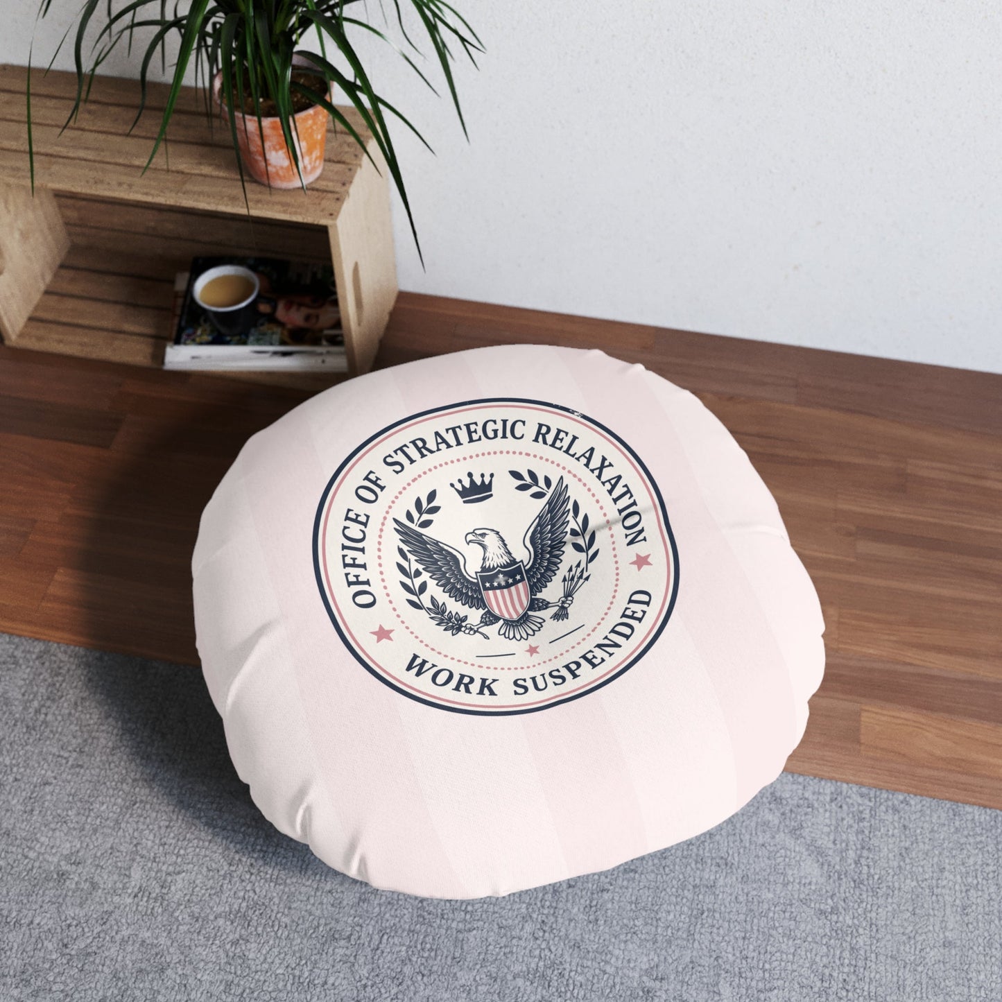 Office of Strategic Relaxation – Round Floor Pillow