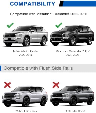 Wonderdriver 330lbs Roof Rack Cross Bars for Mitsubishi Outlander 2022-2026