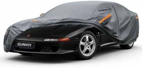 GUNHYI Premium Car Cover Custom Fit Dodge Stealth, 16 Layers Heavy Duty Car Cover Waterproof All Weather with Zipper Door for Sun Rain Snow Dust Uv Protection