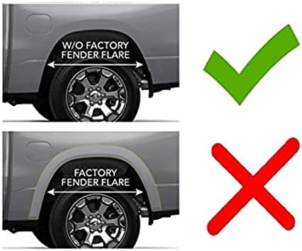 Husky Liners Custom Mud Guards | Fits 2019-2026 Dodge Ram 1500 w/Out OEM Fender Flares | Front Set, 2-pc Black - 58141