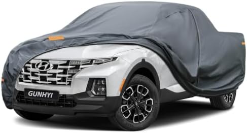 GUNHYI Premium Truck Cover Custom Fit Hyundai Santa Cruz, 16 Layers Heavy Duty Truck Cover Waterproof All Weather with Zipper Door for Sun Rain Snow Dust Uv Protection