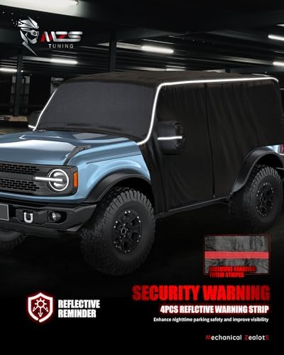 MZS 600D Waterproof Outdoor Cab Cover for Bronco 2 Door 2021-2026