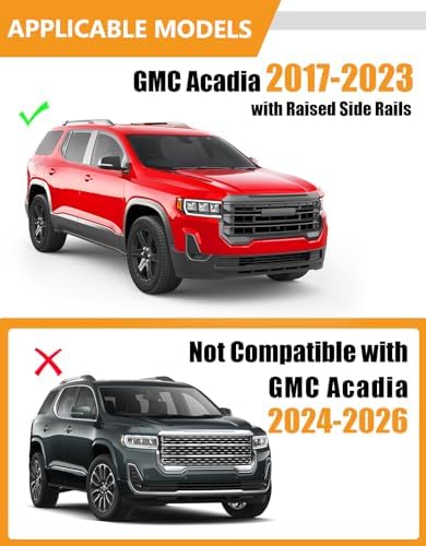 KINGGERI 300lbs Cross Bars Roof Racks for GMC Acadia 2017-2023