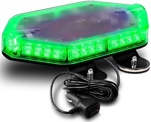 LAMPHUS NanoFlare 12 Inch 40W Green LED Strobe Light Bar For Trucks