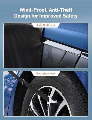 AstroAI Windshield Cover for Ice and Snow, Frost Protector Car Snow Cover