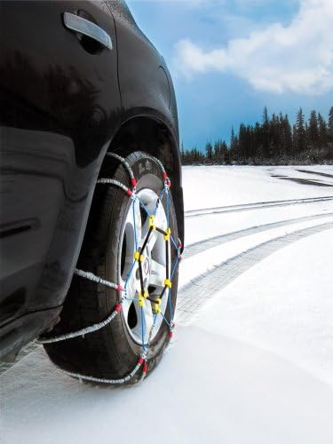 SCC SZ441 Super Z6 Cable Tire Chain for Passenger Cars, Pickups, and SUVs - Set of 2, silver
