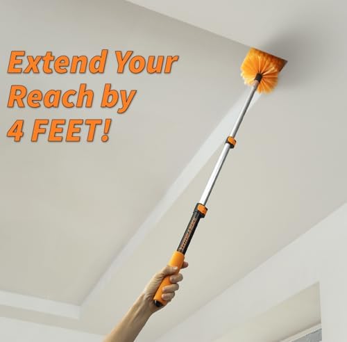 1.5-3 ft Long Paint Roller Extension Pole, Multi-Purpose Telescopic Handle