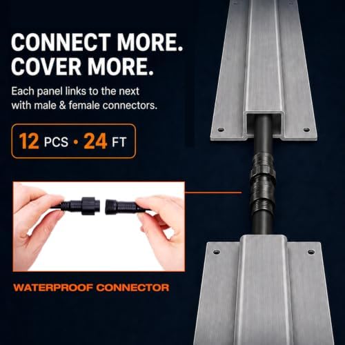 H&G lifestyles 24FT Gutter Guard Heaters to Prevent Ice Dams 12pcs