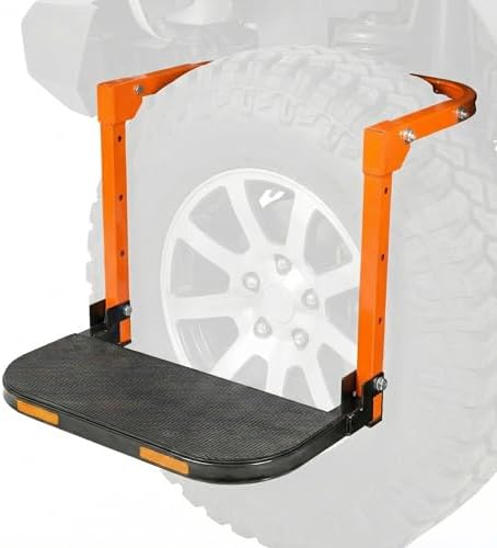 350lb Adjustable Folding Tire Step,Anti-Rust for Off-Road SUV RV Pickup