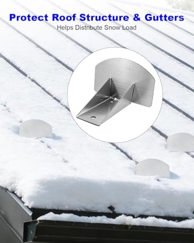 Snow Guards Fit for Metal Roofs Steel Roof, Stainless Steel Snow Stops