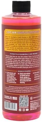 SOCAR Pinky’s Foaming Car Wash Soap. Detailers Choice, pH Balanced, Gentle, Safe On All Paint, Wax & Sealants. Cars, Trucks, RV’s, Boats. 16 fl oz. Use in Foam Cannon & Bucket Wash